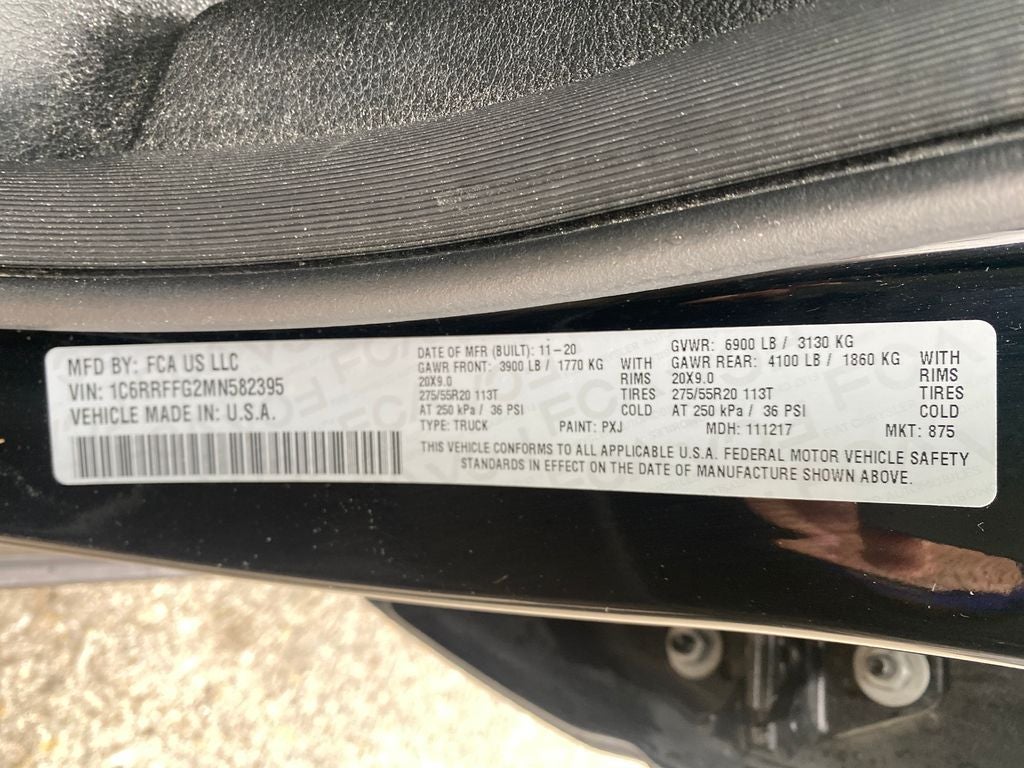 2021 RAM 1500 Big Horn Crew Cab 4x4 5'7' Box