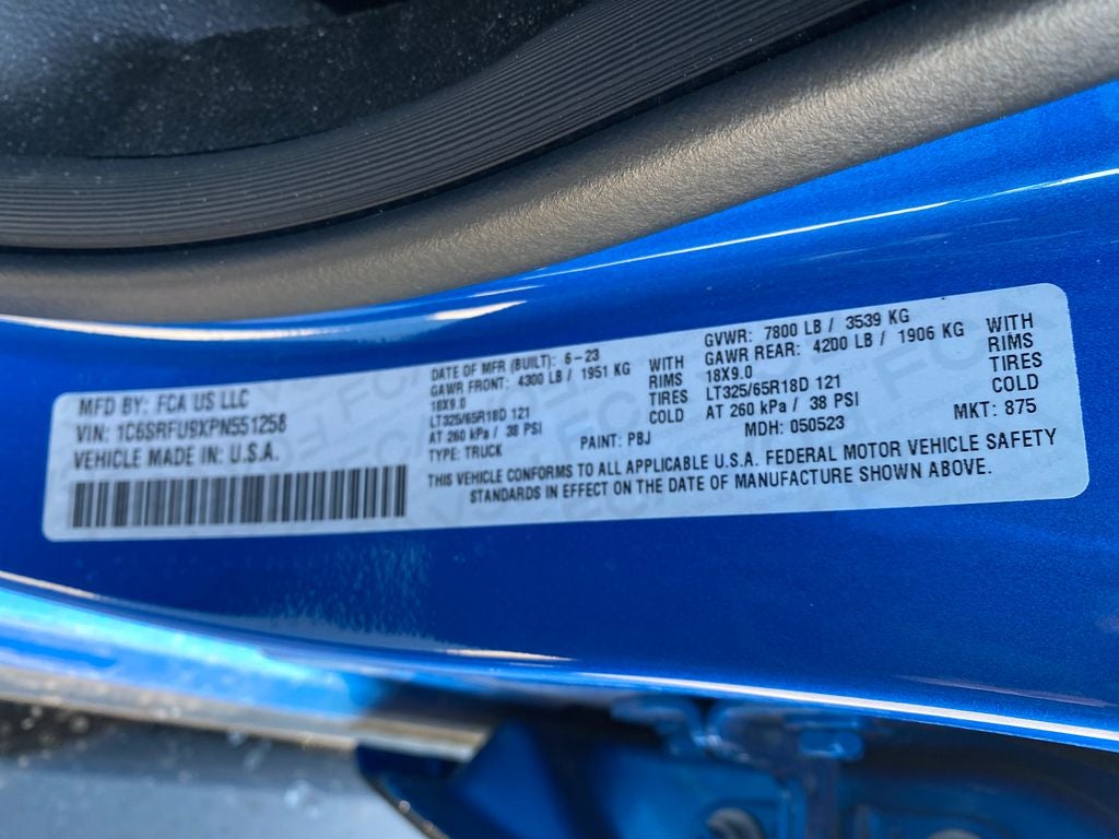 2023 RAM 1500 TRX Crew Cab 4x4 5'7' Box