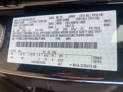 2025 Ford Escape Plug-In Hybrid Base