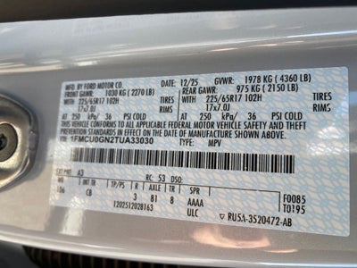 2026 Ford Escape Active