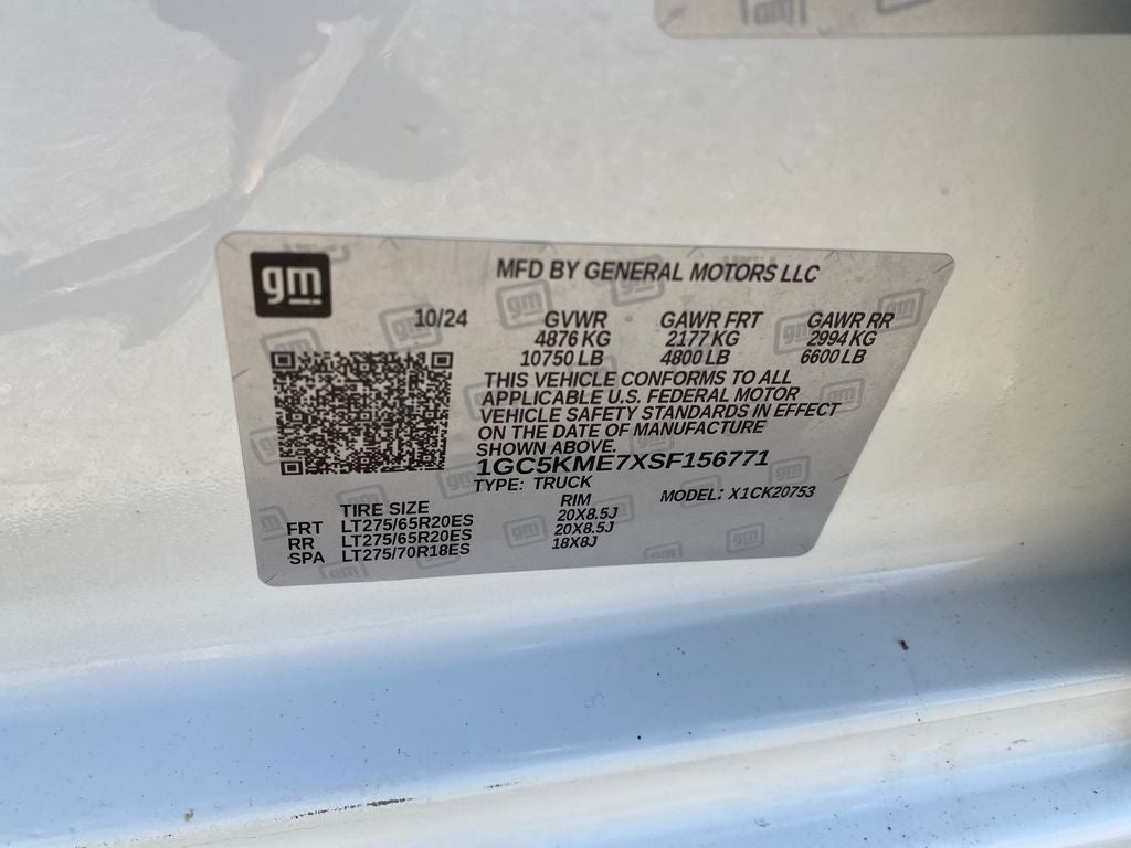 2025 Chevrolet Silverado 2500HD 4WD Double Cab Standard Bed Custom