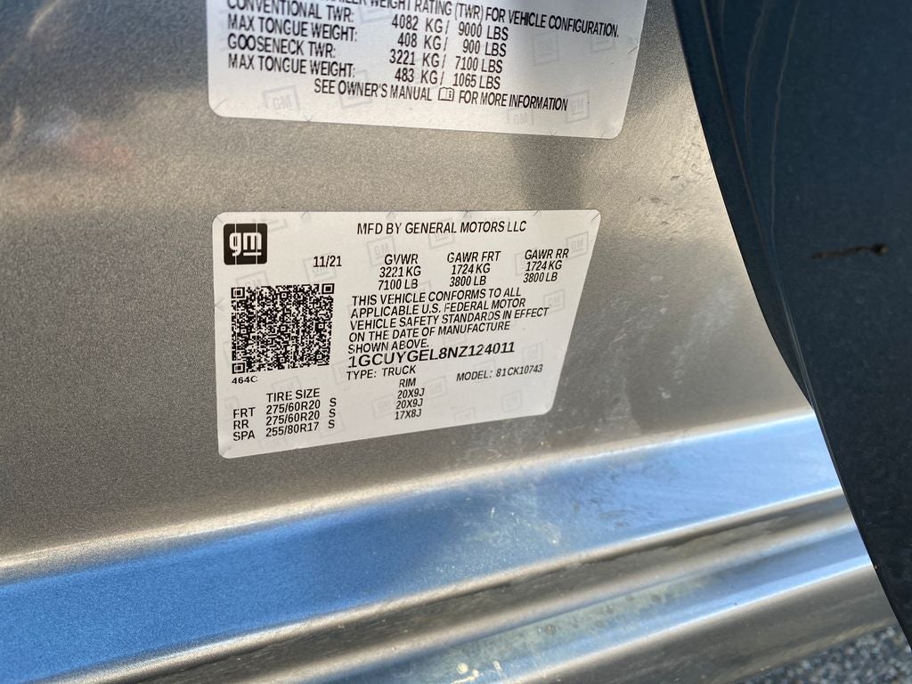 2022 Chevrolet Silverado 1500 LTD 4WD Crew Cab Standard Bed LTZ