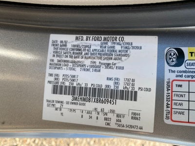 2008 Mercury Milan V6 Premier