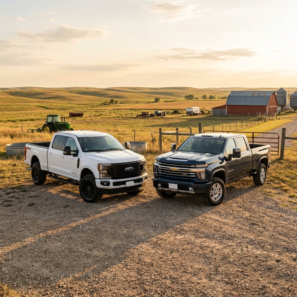 F-250 Super Duty vs. Silverado 2500HD Comparison: Direct Bottom-Line Verdict