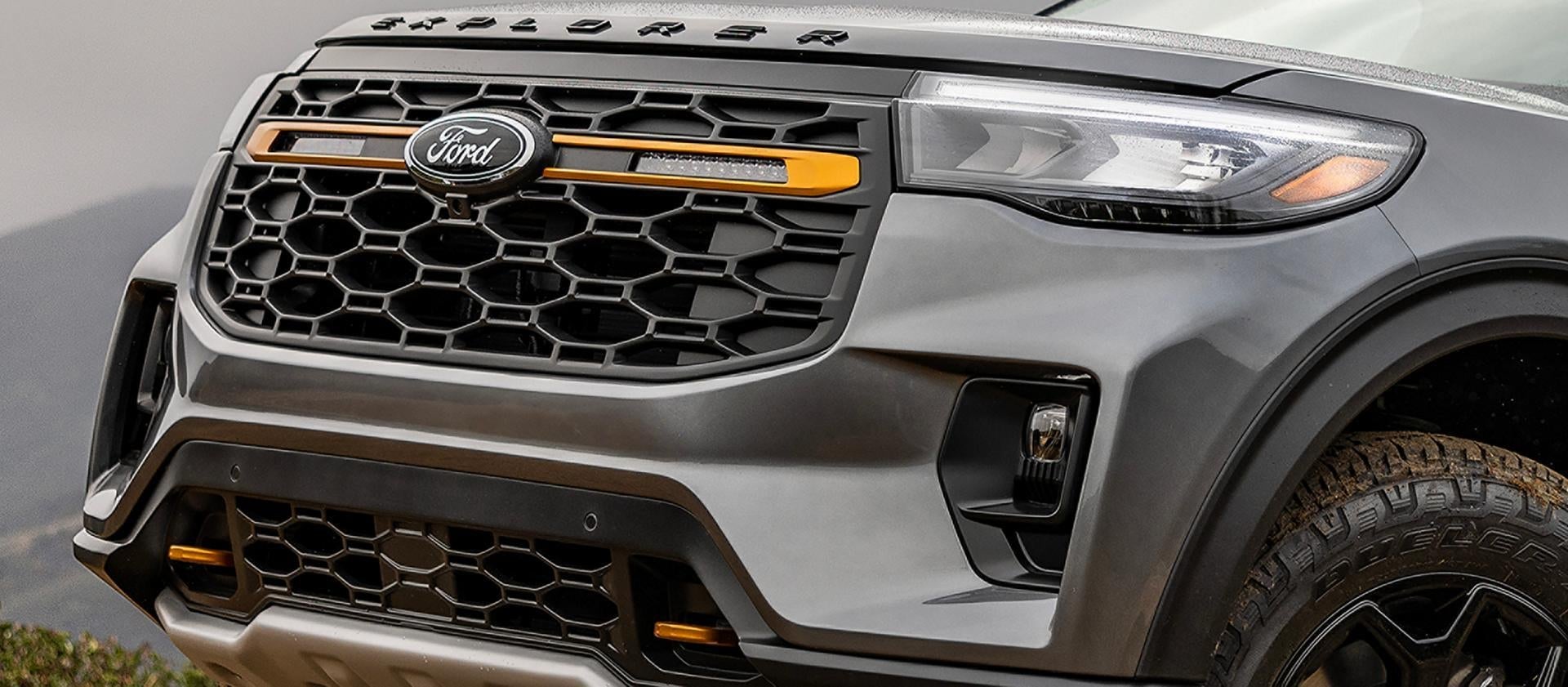 2026 Ford Explorer view of the exterior front grille