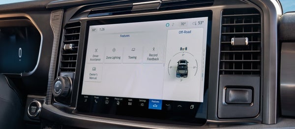 2026 Ford F-150 interior view of the infotainment system