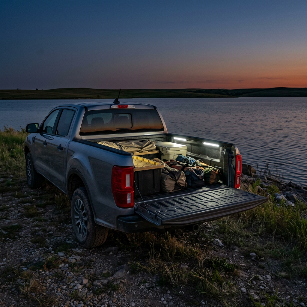 Is LED Bed Lighting Standard or Optional on the Ford Ranger XLT Trim?